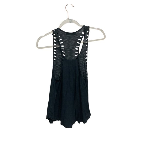 Michelle By Comune Racerback Tank With Knot Trim & Raw Hem - Picture 2 of 2